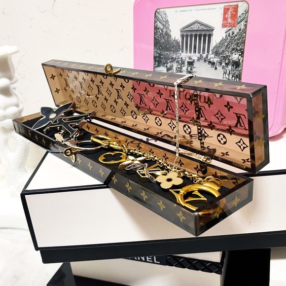 Authentic Louis Vuitton Rare Clear LV Monogram Jewelry / Display Box - Picture 12 of 16